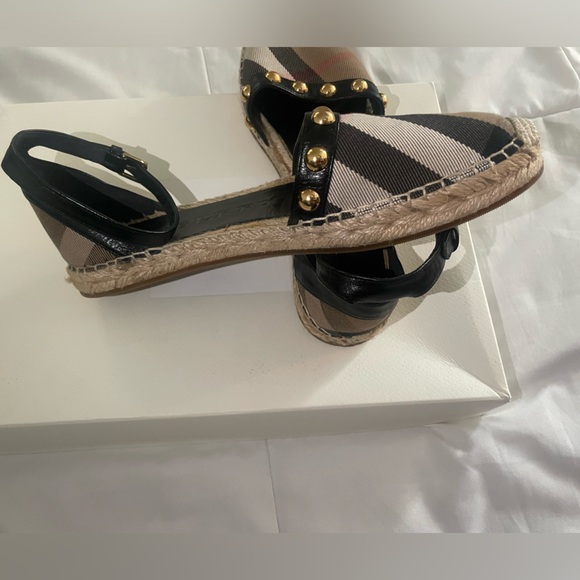 Burberry Studded Espadrille Flats Sandal - Picture 15 of 15